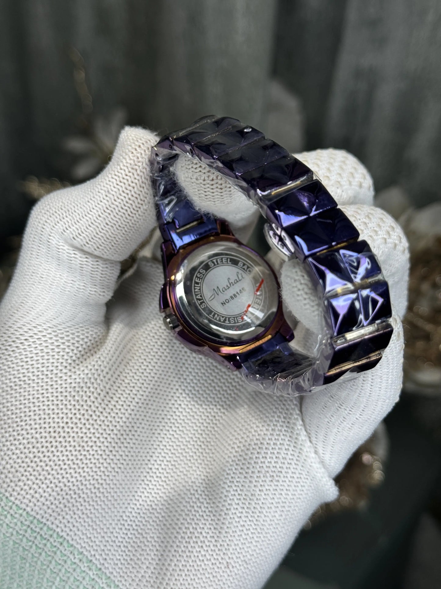 Mashali Purple Rotating Floral Purple Premium Watch