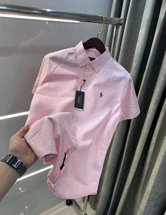 Ralph  Lauren Pink Premium Linen Shirt