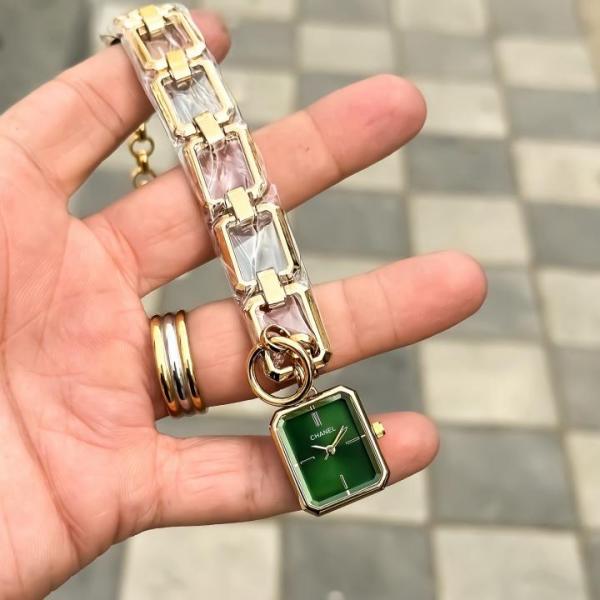 Chanel Square Dark Green