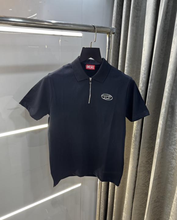 Diese l Navy Blue Logo Work Imported Polo T-Shirt