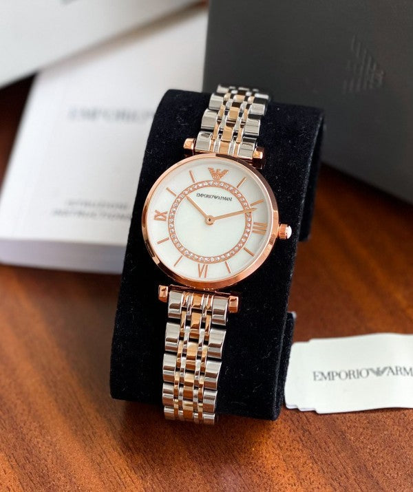 Emporio Armani White TwoTone