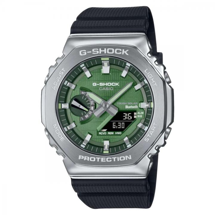 Gshock GM2100 Black Green Leather