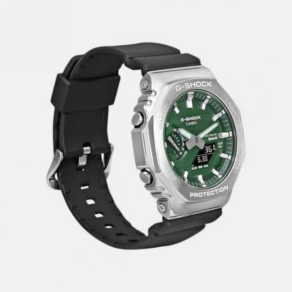 Gshock GM2100 Black Green Leather