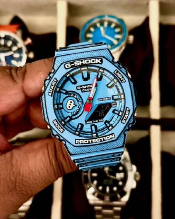 Gshock Manga Blue Black