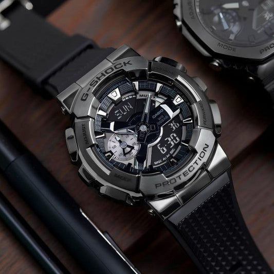 Gshock GM700G-9A Full Black LeatherBelt