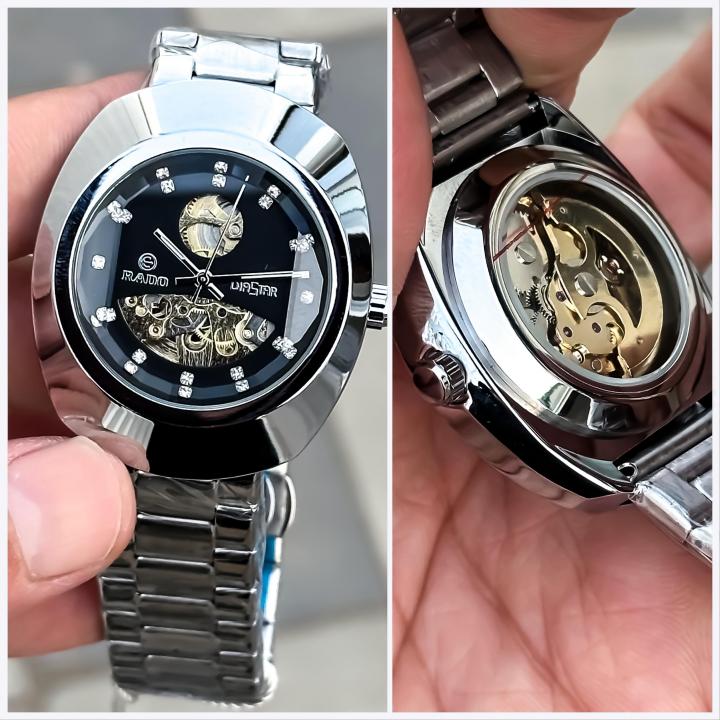 Rado Diaster Silver Black Automatic