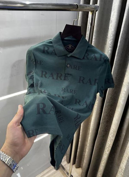 Rare Rabbit Bottle Green Premium Polo T-Shirt
