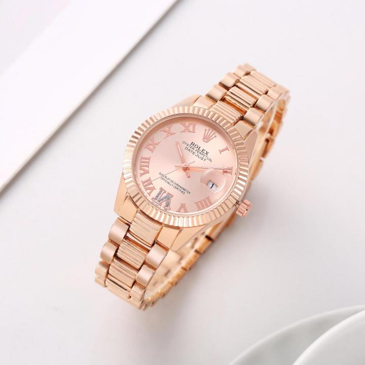 Rolex Rosegold Watch For Her