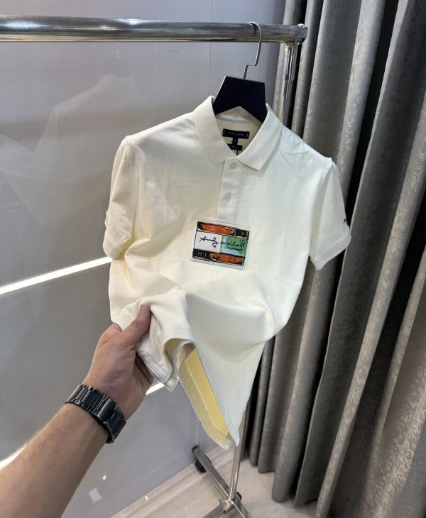 Tommy Hilfiger Cream Premium Polo T-Shirt