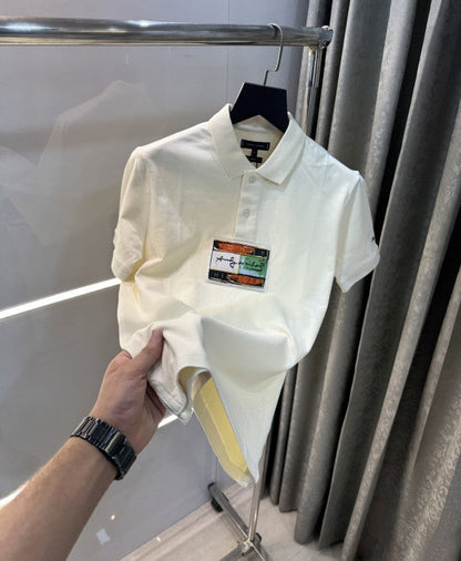 Tommy Hilfiger Cream Premium Polo T-Shirt