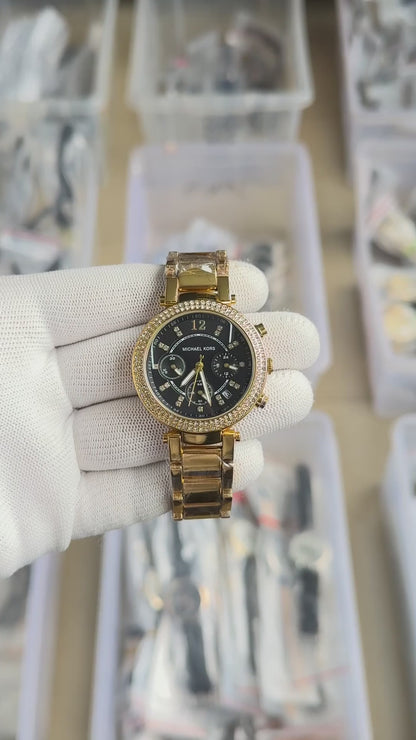 Michael Kors Parker Gold Green