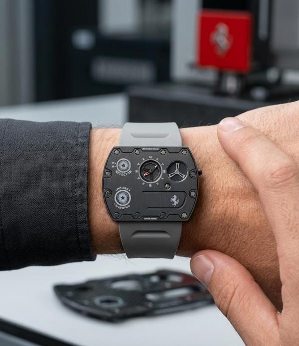 Richard mile Ferrari addition grey black
