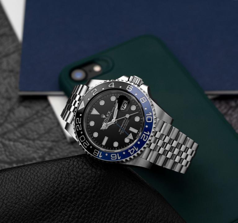 Rolex GMT Silver Black(blue black)