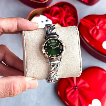 Valentine's Special Guess two tone Green with gift box