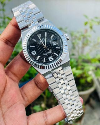 Rolex Land dweller silver with black dial