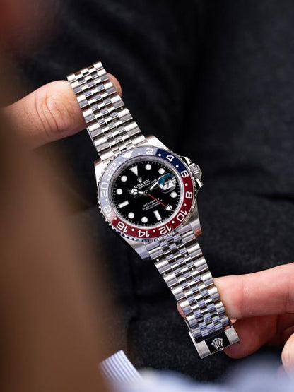 Role_x GMT Silver Black (Red blue)