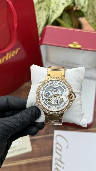 Cartier open back gold white