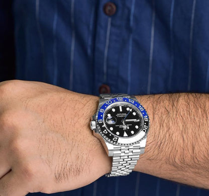 Rolex GMT Silver Black(blue black)