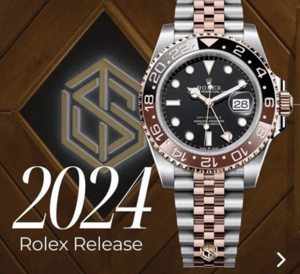 Rolex GMT two tone rose gold silver Automatic