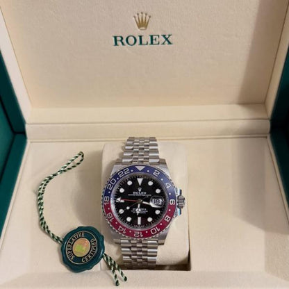 Role_x GMT Silver Black (Red blue)
