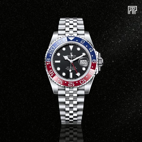 Role_x GMT Silver Black (Red blue)