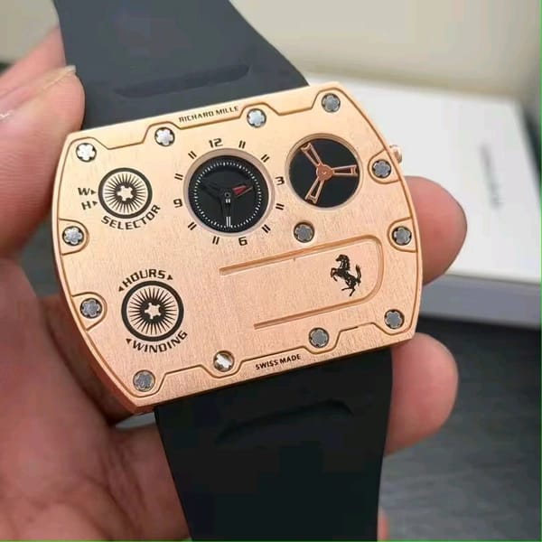 Richard Mile Ferrari addition Black Rose gold