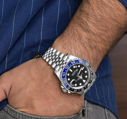 Rolex GMT Silver Black(blue black)